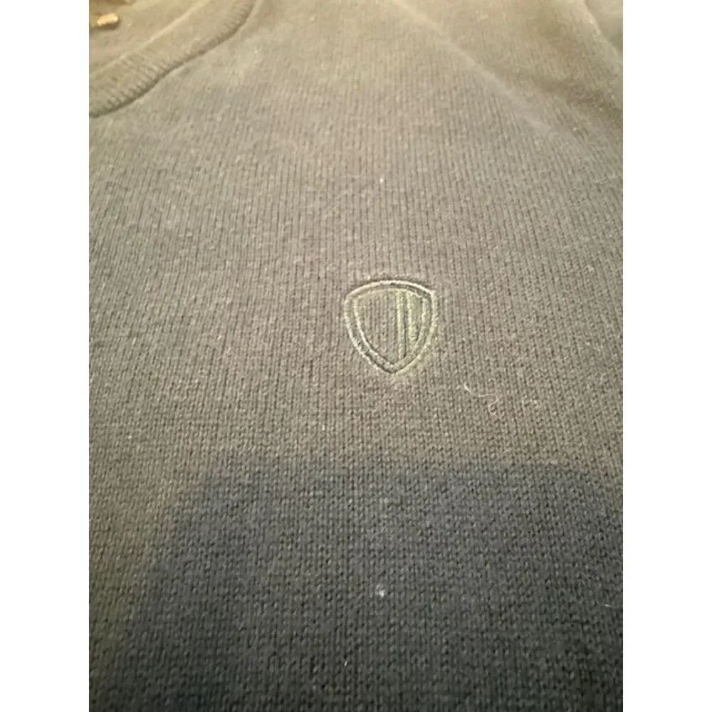 Ben Sherman navy v‑neck sweater size S signature preppy golfcore - Picture 3 of 5